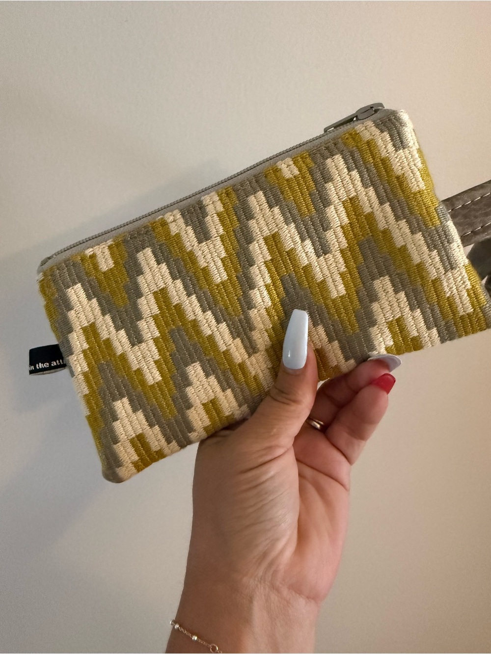 Echoes in the Attic Zigzag Zip Clutch
